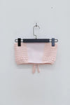 SWAYING/KNIT Crochet Halter Tube Top SW22SST60 Light Pink PS43